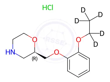 Chemical structure of (R)-Viloxazine-d5 Hydrochloride