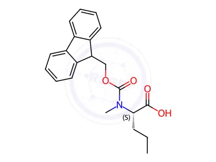 Chemical structure of Fmoc-N-Me-Nva-OH