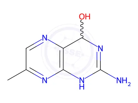 Chemical structure of 4-Pteridinol,2-amino-1,4-dihydro-7-methyl-(9CI)
