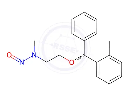 Chemical structure of N-nitroso-desmethyl-orphenadrine-100 PPM in Acetonitrile