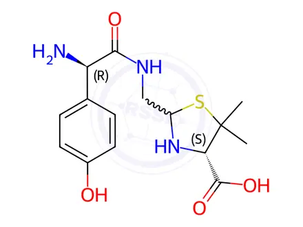 Chemical structure of Amoxicillin Impurity E