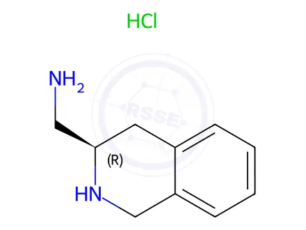 Chemical structure of 3(R)-AMINOMETHYL-1,2,3,4-TETRAHYDROISOQUINOLINE DIHYDROCHLORIDE
