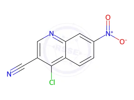 Chemical structure of 4-Chloro-7-nitroquinoline-3-carbonitrile