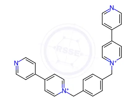 Chemical structure of 1,1'-[1,4-Phenylenebis(methylene)]bis(4,4'-bipyridinium) Dibromide
