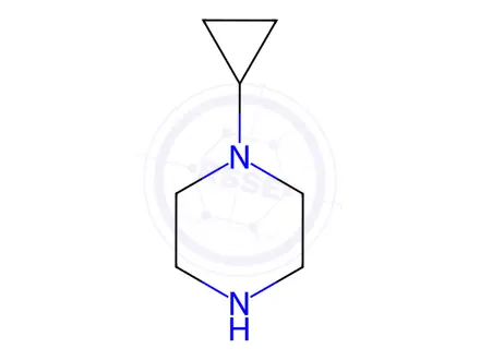 Chemical structure of 1-cyclopropylpiperazine dihydrobromide