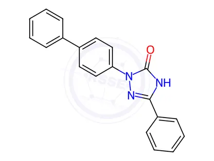 Chemical structure of 5-(1,2-Dihydro-[1,1':4',1''-terphenyl]-2-yl)-3H-1,2,4-triazol-3-one