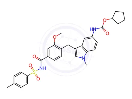 Chemical structure of Zafirlukast Impurity 3