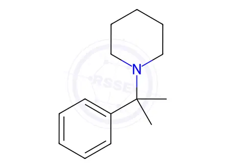 Chemical structure of 2-Phenyl-2-(1-piperidinyl)propane