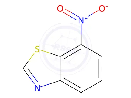 Chemical structure of Benzothiazole, 7-nitro-(6CI,7CI,8CI,9CI)