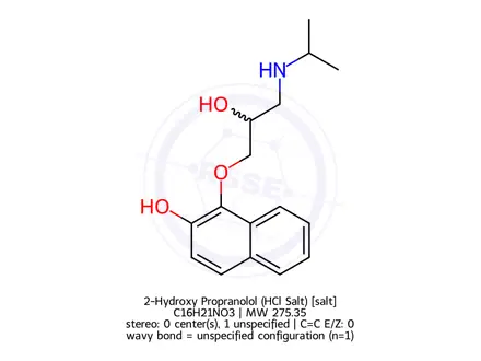 Chemical structure of Propranolol Hydrochloride Impurity 34