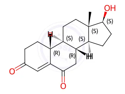 Chemical structure of 6-Oxotestosterone