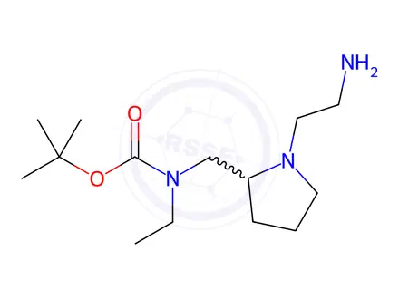 Chemical structure of tert-Butyl ((1-(2-aminoethyl)pyrrolidin-2-yl)methyl)(ethyl)carbamate