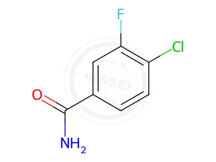 Chemical structure of 4-Chloro-3-fluorobenzamide