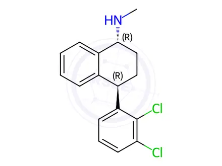 Chemical structure of 2,3-Isosertraline Hydrochloride