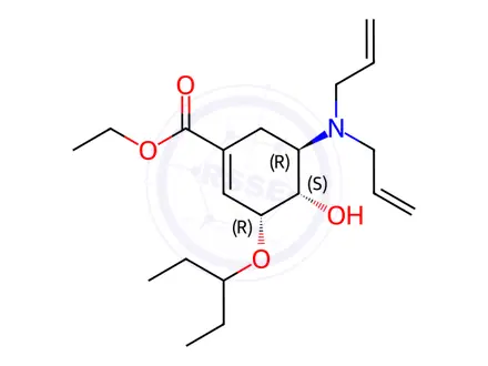 Chemical structure of Oseltamivir Impurity 115