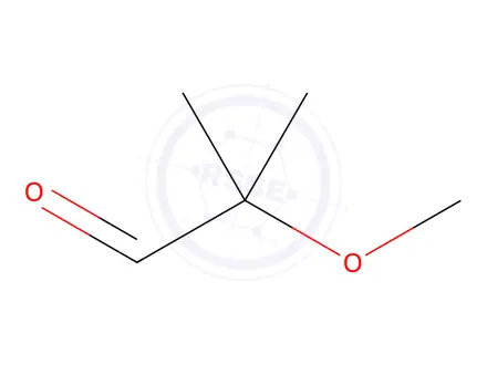 Chemical structure of 2-methoxy-2-methylpropionaldehyde