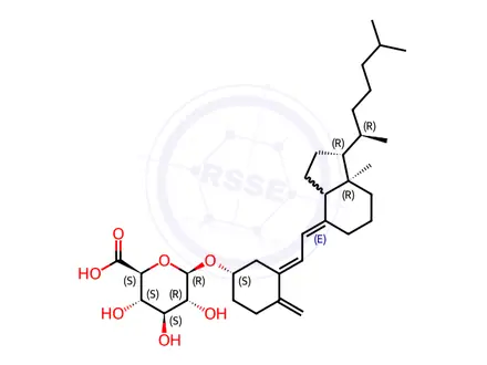 Chemical structure of Cholecalciferol Glucuronide