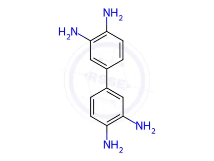 Chemical structure of 3,3-Diaminobenzidine Tetrahydrochloride Hydrate
