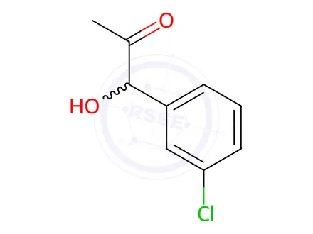 Chemical structure of Bupropion impurity F