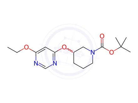 Chemical structure of 3-(6-Ethoxy-pyriMidin-4-yloxy)-piperidine-1-carboxylic acid tert-butyl ester