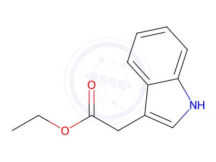 Chemical structure of Ethyl indole-3-acetate Solution in Acetonitrile