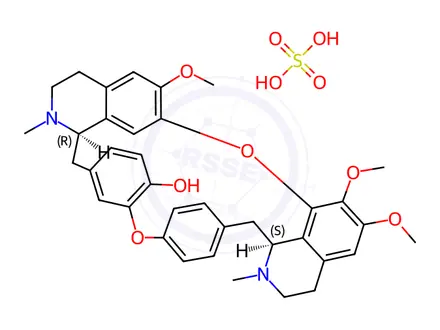 Chemical structure of Oxyacanthine Sulfate