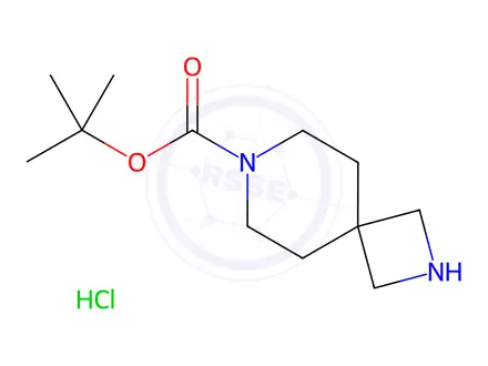 Chemical structure of tert-Butyl 2,7-diazaspiro[3.5]nonane-7-carboxylate Hydrochloride