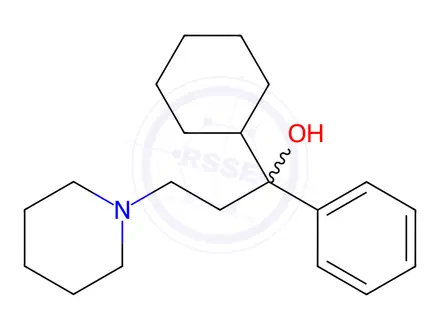 Chemical structure of (R)-Trihexyphenidyl