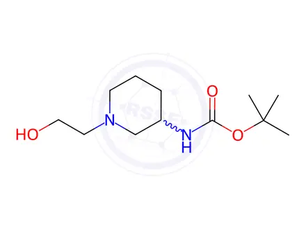 Chemical structure of Tert-butyl (1-(2-hydroxyethyl)piperidin-3-yl)carbamate
