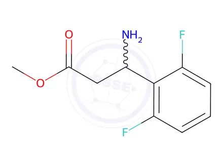 Chemical structure of Methyl 3-amino-3-(2,6-difluorophenyl)propanoate