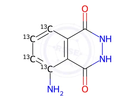Chemical structure of Luminol-13C4