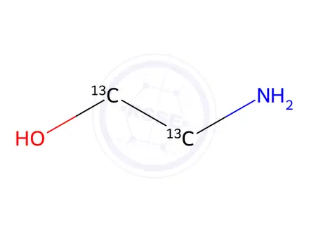 Chemical structure of Ethanolamine-13C2