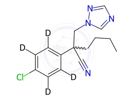 Chemical structure of Myclobutanil D4