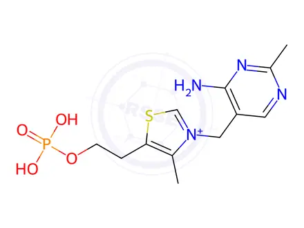 Chemical structure of Thiamine phosphoric acid ester phosphate salt