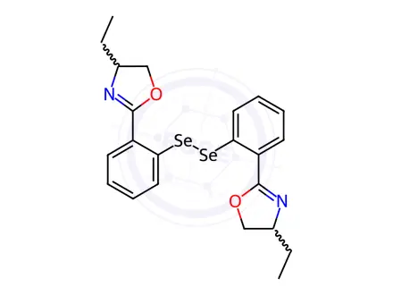 Chemical structure of Oxazole, 2,2′-(diselenodi-2,1-phenylene)bis[4-ethyl-4,5-dihydro-