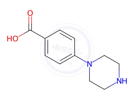 Chemical structure of 4-Piperazin-1-yl-benzoic Acid Dihydrobromide