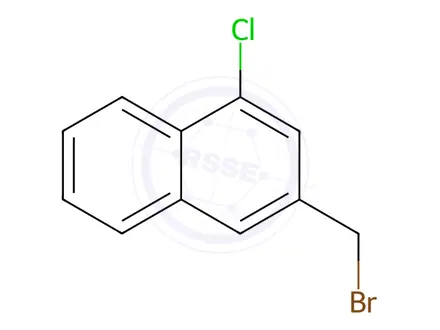 Chemical structure of Naphthalene, 3-(broMoMethyl)-1-chloro-