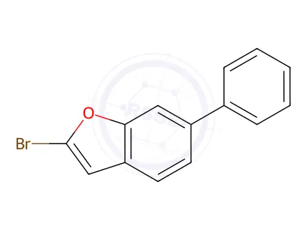 Chemical structure of Benzofuran, 2-bromo-6-phenyl-
