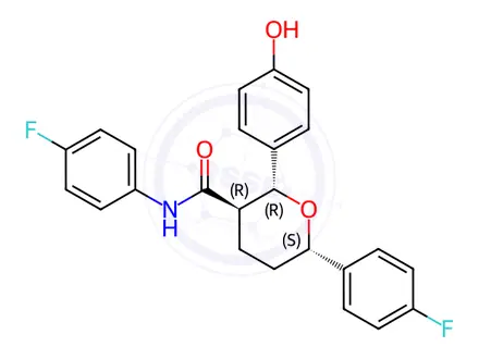 Chemical structure of Ezetimibe Impurity C