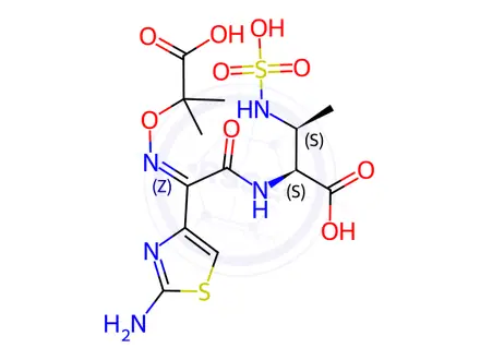 Chemical structure of Aztreonam Impurity 10