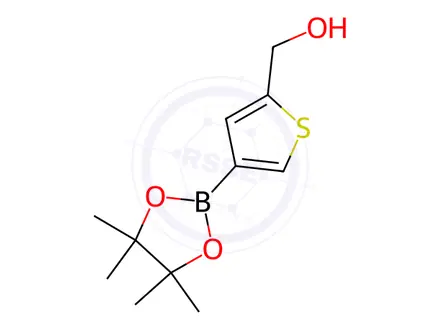 Chemical structure of (4-(4,4,5,5-tetramethyl-1,3,2-dioxaborolan-2-yl)thiophen-2-yl)methanol