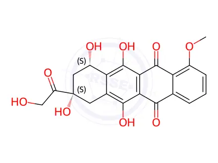 Chemical structure of Doxorubicin EP Impurity D
