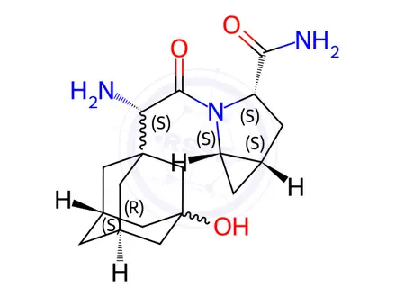 Chemical structure of Saxagliptin Impurity 6