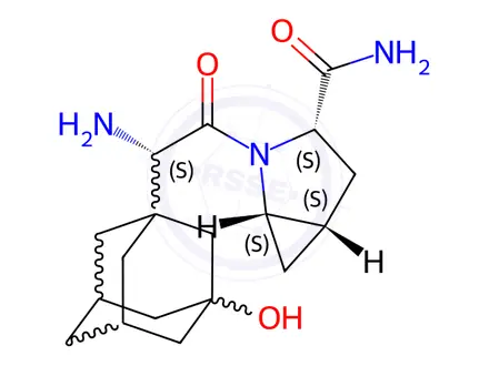 Chemical structure of 3-Descarbonitrile 3-Acetamido Saxagliptin Hydrochloride