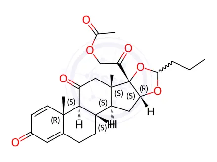 Chemical structure of Budesonide Impurity 65
