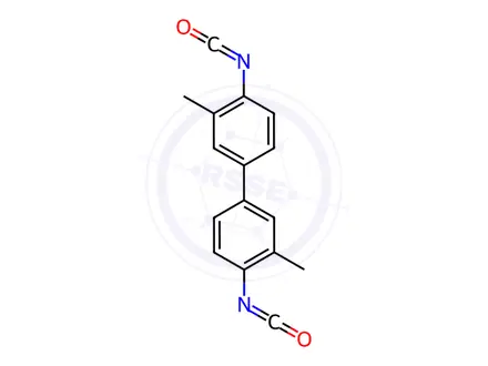 Chemical structure of Furan, tetrahydro-, polymer with 4,4'-diisocyanato-3,3'-dimethyl-1,1'-biphenyl and oxirane