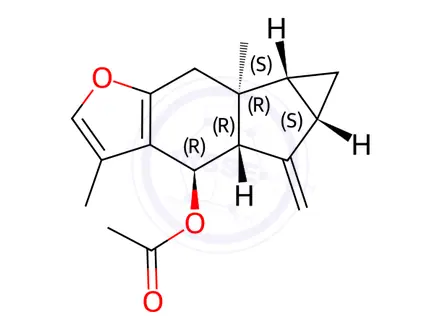 Chemical structure of Lindenenol acetate