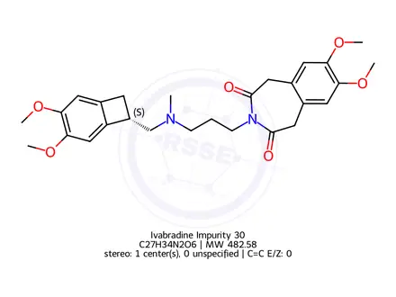 Chemical structure of Ivabradine Hydrochloride Impurity 118