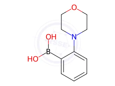 Chemical structure of 2-(Morpholino)phenylboronic acid