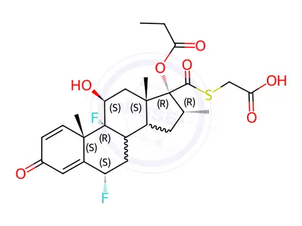 Chemical structure of Fluticasone Impurity 7